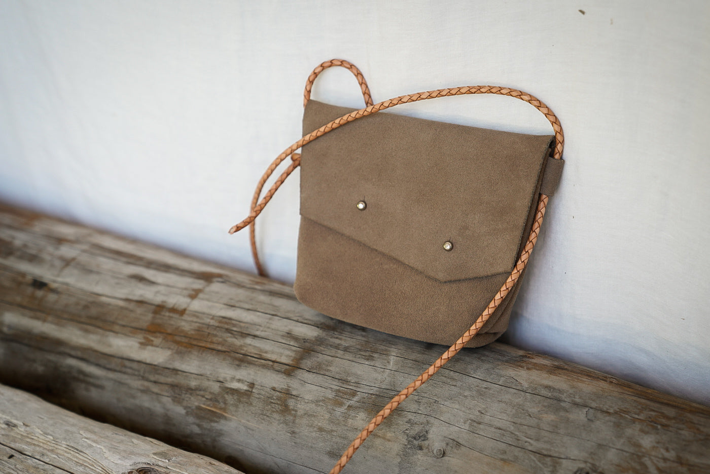 Filly Bag ~ Taupe Suede