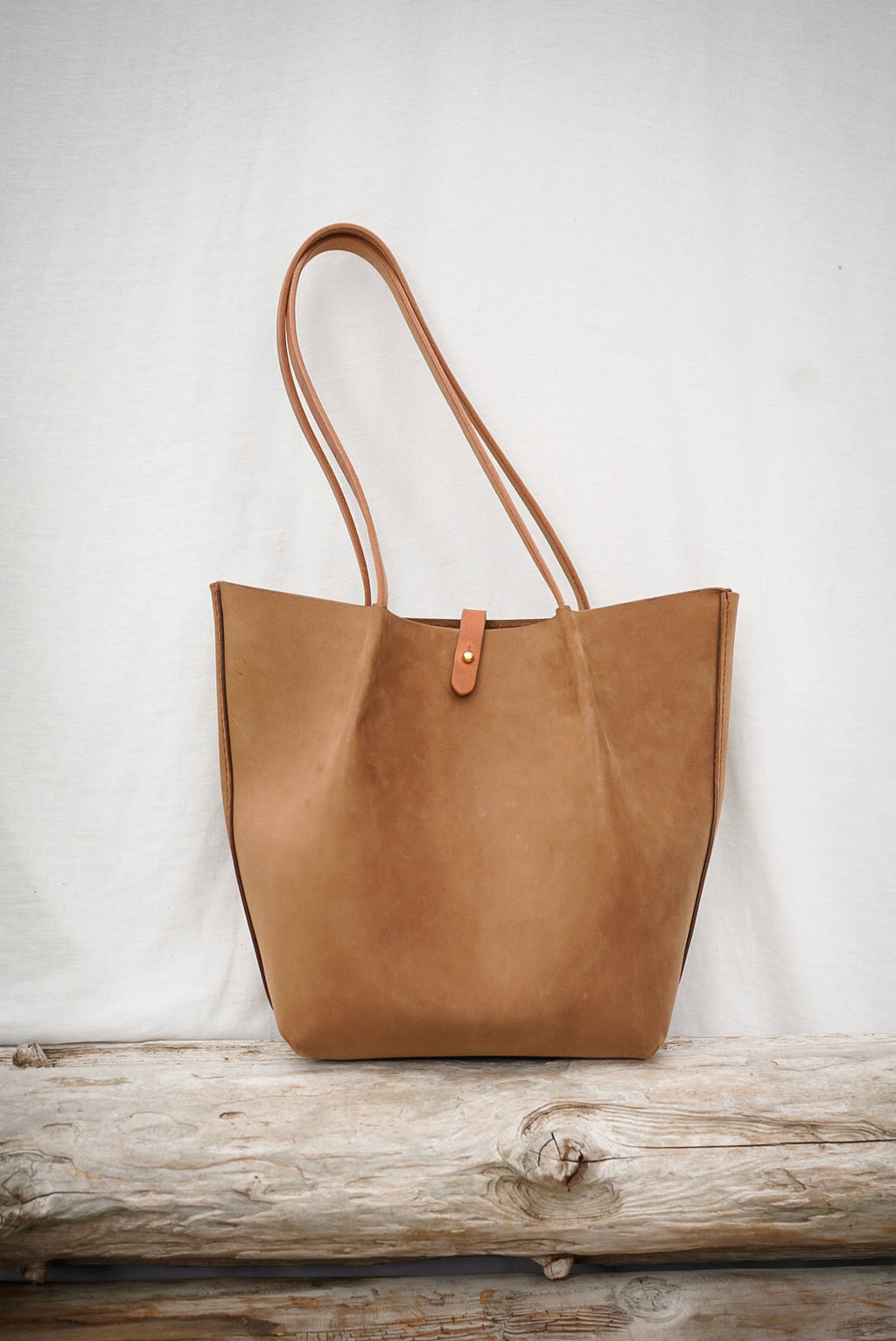 Close Friends Tote ~ Sm Nubuck Tan