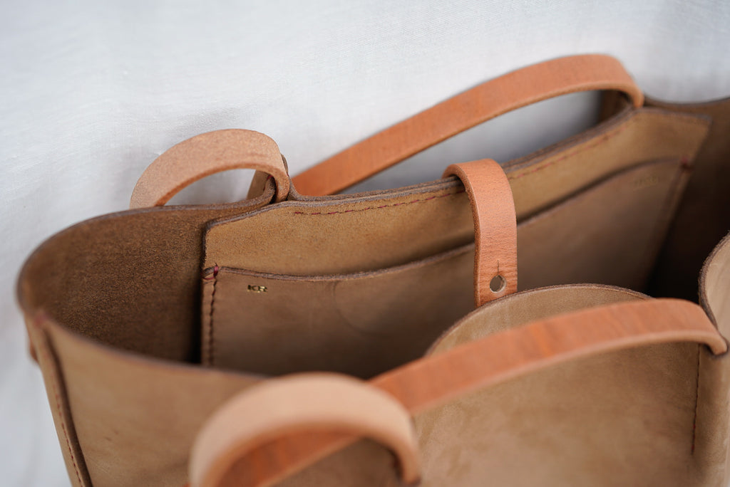 Close Friends Tote ~ Sm Nubuck Tan