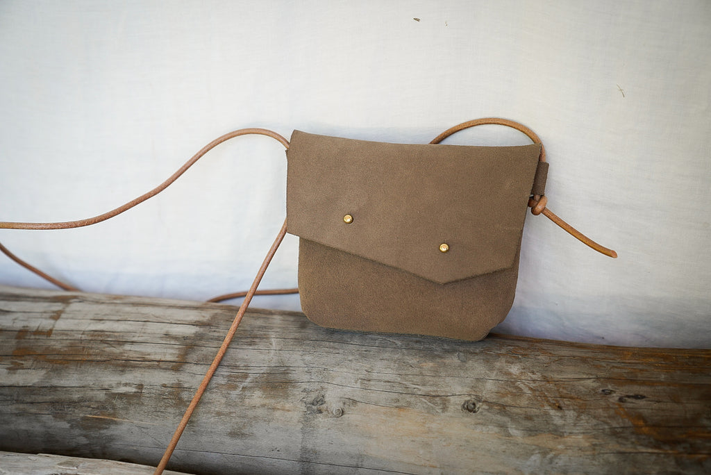 Filly Bag ~ Taupe Suede