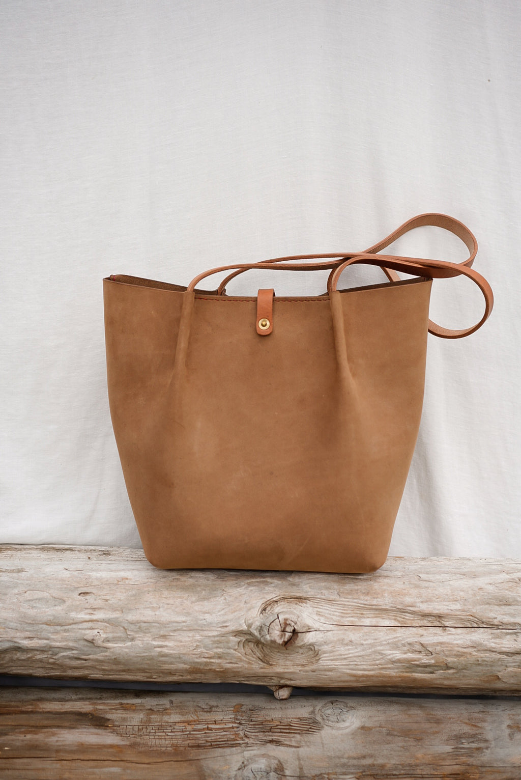 Close Friends Tote ~ Sm Nubuck Tan