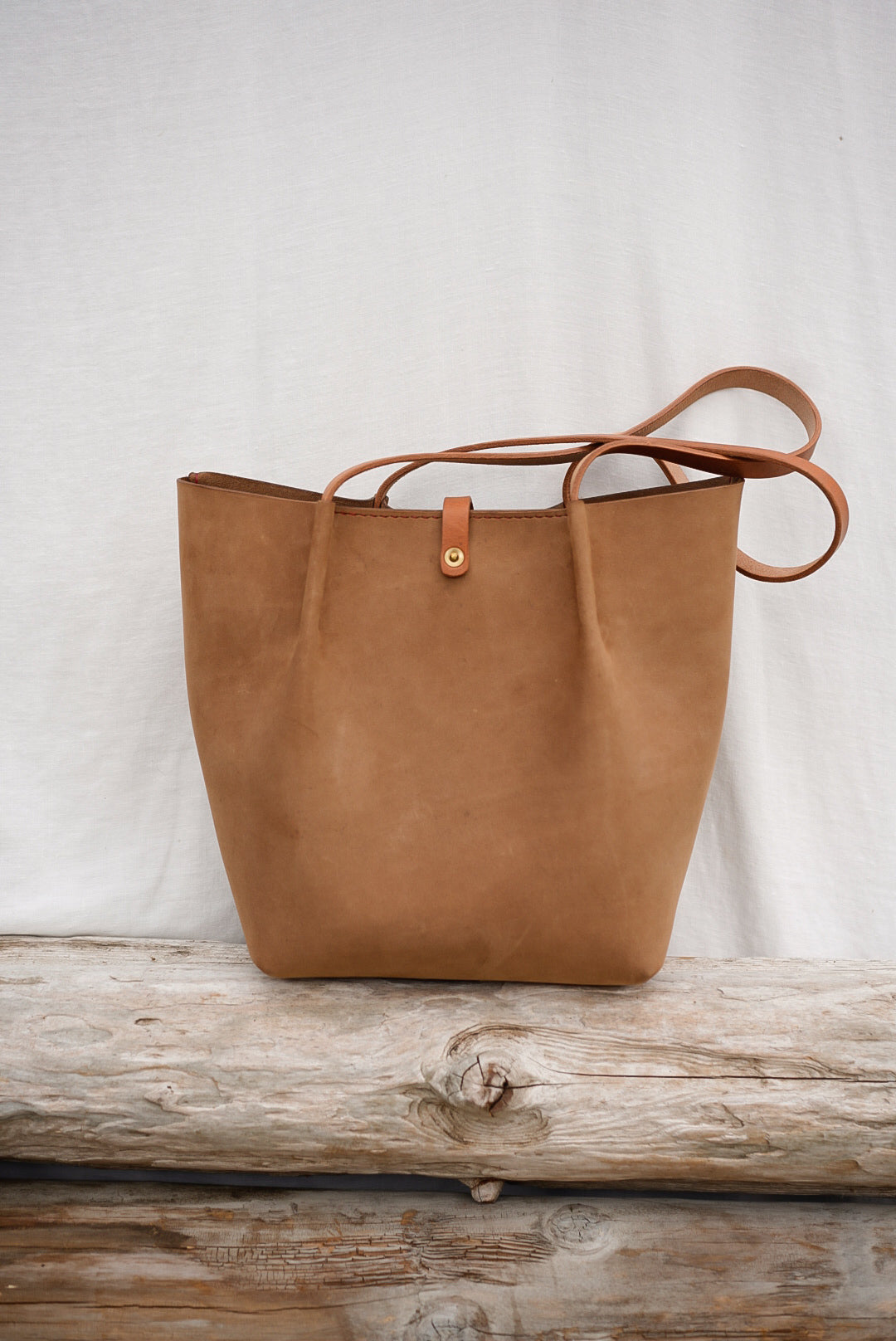 Close Friends Tote ~ Sm Nubuck Tan