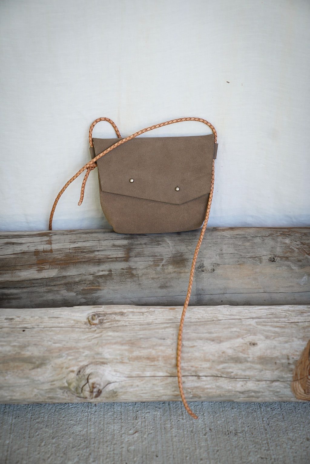 Filly Bag ~ Taupe Suede
