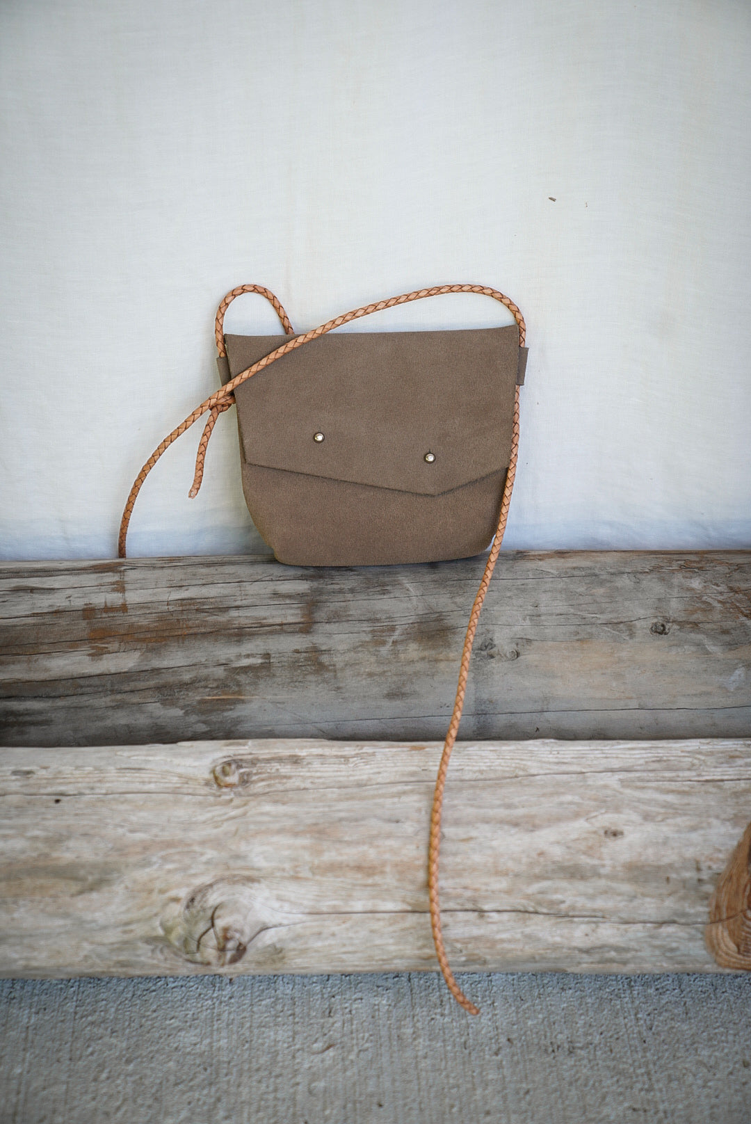 Filly Bag ~ Taupe Suede