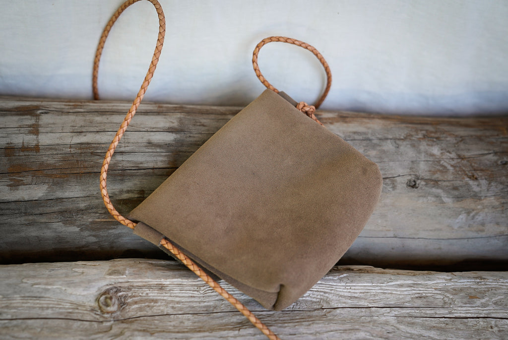 Filly Bag ~ Taupe Suede
