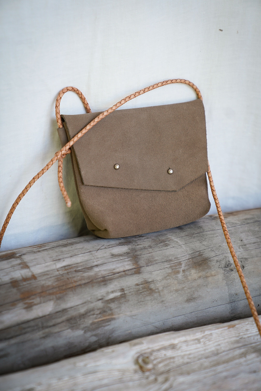 Filly Bag ~ Taupe Suede