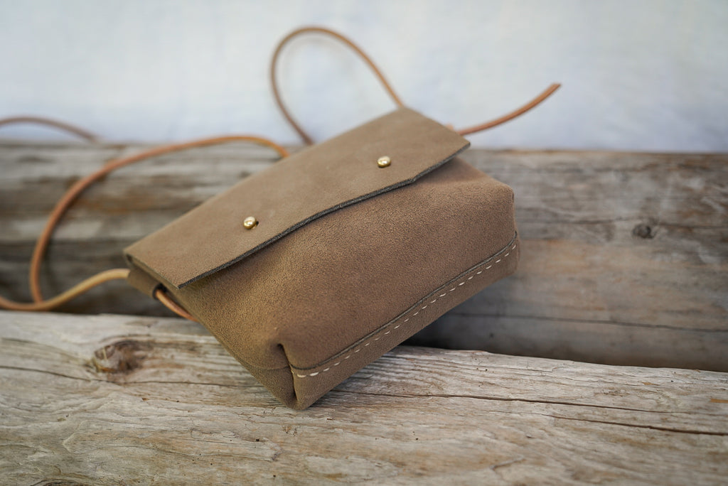 Filly Bag ~ Taupe Suede