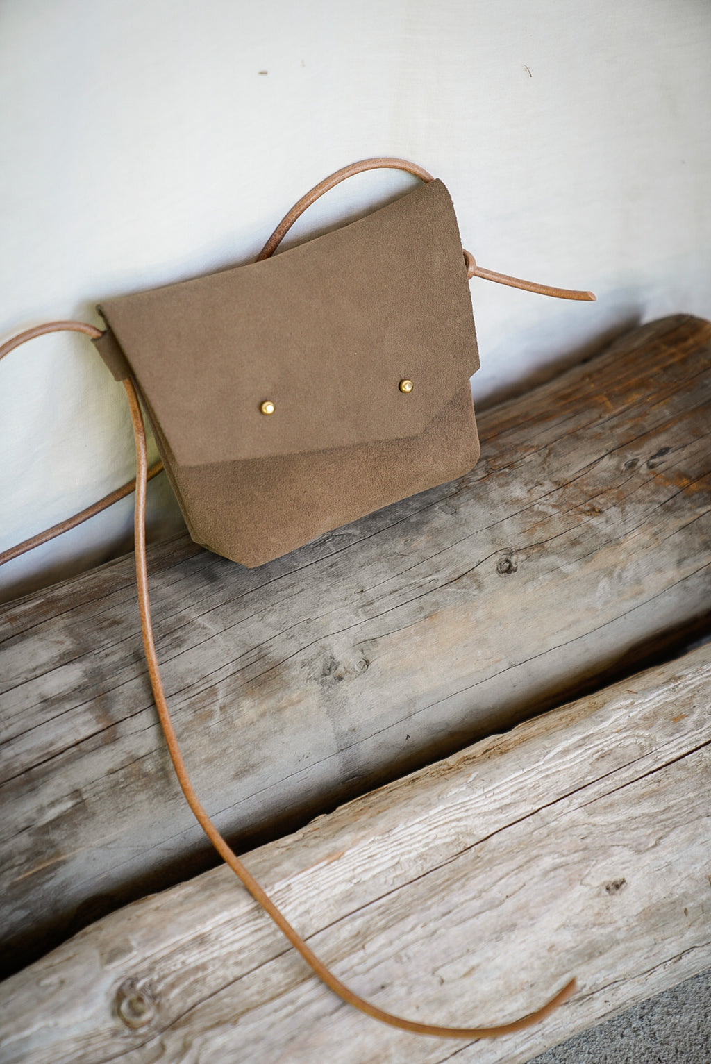 Filly Bag ~ Taupe Suede